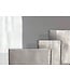 Wohnling Decoratieve Vaas Set van 3 Aluminium Zilveren Bloemenvaas Modern, Decoratieve Vaas Vierkant 3-delig voor Bloemen, Aluminium Tafelvaas Woondecoratie Metalen Tafeldecoratie Handgemaakt