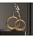 Wohnling Decoratieve Vaas Set van 2 Aluminium Goud Donut Bloemenvaas Modern, Decoratieve Vaas Rond 2-delig voor Bloemen, Aluminium Tafelvaas Huisdecoratie Tafeldecoratie Handgemaakt