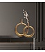 Wohnling Decoratieve Vaas Set van 2 Aluminium Goud Donut Bloemenvaas Modern, Decoratieve Vaas Rond 2-delig voor Bloemen, Aluminium Tafelvaas Huisdecoratie Tafeldecoratie Handgemaakt