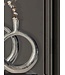 Wohnling Decoratieve Vaas Set van 2 Aluminium Zilver Donut Bloemenvaas Modern, Decoratieve Vaas Rond 2-delig voor Bloemen, Aluminium Tafelvaas Woondecoratie Tafeldecoratie Handgemaakt