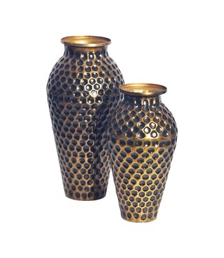 Wohnling Vaas goud aluminium amphora set 2 - WL7.177