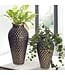 Wohnling Decoratieve Vaas Set van 2 Aluminium Goud Amphora Bloemenvaas Modern, Decoratieve Vaas Rond 2-delig voor Bloemen, Aluminium Tafelvaas Woondecoratie Metalen Tafeldecoratie Handgemaakt