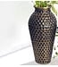 Wohnling Decoratieve Vaas Set van 2 Aluminium Goud Amphora Bloemenvaas Modern, Decoratieve Vaas Rond 2-delig voor Bloemen, Aluminium Tafelvaas Woondecoratie Metalen Tafeldecoratie Handgemaakt