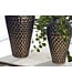 Wohnling Decoratieve Vaas Set van 2 Aluminium Goud Amphora Bloemenvaas Modern, Decoratieve Vaas Rond 2-delig voor Bloemen, Aluminium Tafelvaas Woondecoratie Metalen Tafeldecoratie Handgemaakt