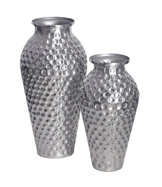 Wohnling Vaas zilver aluminium amphora set 2 - WL7.178