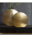Wohnling Decoratieve Vaas Set van 2 Aluminium Goud Bloemenvaas Modern, Decoratieve Vaas Rond 2-delig voor Bloemen, Aluminium Tafelvaas Woondecoratie Metalen Tafeldecoratie Handgemaakt