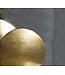 Wohnling Decoratieve Vaas Set van 2 Aluminium Goud Bloemenvaas Modern, Decoratieve Vaas Rond 2-delig voor Bloemen, Aluminium Tafelvaas Woondecoratie Metalen Tafeldecoratie Handgemaakt