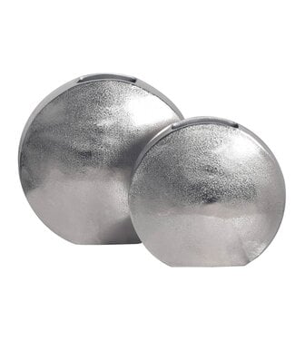 Wohnling Vaas zilver aluminium 34 cm hoog