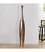 Wohnling Decoratieve Vaas FLES L 100 cm Aluminium Goud Bloemenvaas Modern Groot, Decoratieve Vaas Extravagant voor Bloemen, XXL Aluminium Vloervaas Metaal Huisdecoratie Handgemaakt
