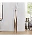 Wohnling Decoratieve Vaas FLES L 100 cm Aluminium Goud Bloemenvaas Modern Groot, Decoratieve Vaas Extravagant voor Bloemen, XXL Aluminium Vloervaas Metaal Huisdecoratie Handgemaakt