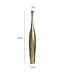 Wohnling Decoratieve Vaas FLES L 100 cm Aluminium Goud Bloemenvaas Modern Groot, Decoratieve Vaas Extravagant voor Bloemen, XXL Aluminium Vloervaas Metaal Huisdecoratie Handgemaakt