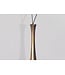 Wohnling Decoratieve Vaas FLES L 100 cm Aluminium Goud Bloemenvaas Modern Groot, Decoratieve Vaas Extravagant voor Bloemen, XXL Aluminium Vloervaas Metaal Huisdecoratie Handgemaakt