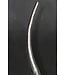 Wohnling Decoratieve vaas 100 cm Aluminium Zilveren spiraalvormige bloemenvaas Modern groot, decoratieve vaas extravagant voor bloemen, XXL aluminium vloervaas metaal huisdecoratie handgemaakt