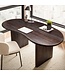 Wohnling Bureau 180x90x75 cm Acacia Massief Houten Computerbureau Retro, Thuiskantoor Bureau Massief Niervorm in Donkerbruin, Houten Tafel Laptoptafel Studie