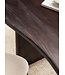 Wohnling Bureau 180x90x75 cm Acacia Massief Houten Computerbureau Retro, Thuiskantoor Bureau Massief Niervorm in Donkerbruin, Houten Tafel Laptoptafel Studie