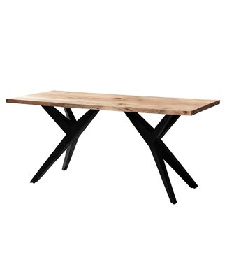 Wohnling Bureau acaciahout metaal 160x80 cm - WL7.234