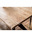 Wohnling Bureau 180x90x76 cm Acacia Massief Houten Computerbureau Loft Stijl, Thuiskantoor Bureau met Metalen Poten, Grote Industriële Houten Tafel, Rechthoekige Laptoptafel voor Studeerkamer