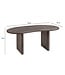 Wohnling Eettafel 180x90x75 cm Acacia Massief Hout Donkerbruin Eettafel Modern, Keukentafel Massief Niervorm, Houten Tafel Eetkamer, Grote Eettafel Hout