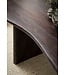 Wohnling Eettafel 180x90x75 cm Acacia Massief Hout Donkerbruin Eettafel Modern, Keukentafel Massief Niervorm, Houten Tafel Eetkamer, Grote Eettafel Hout