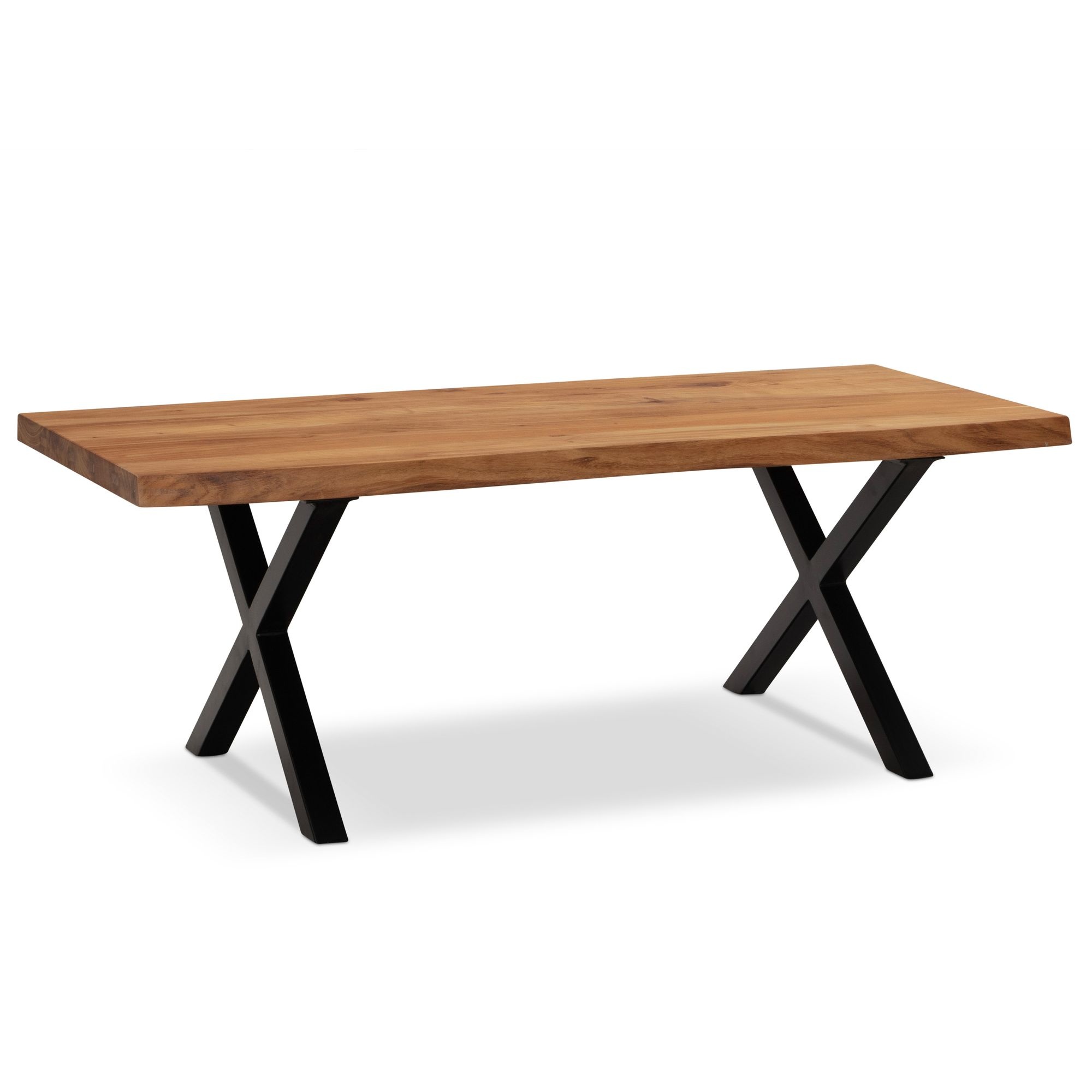 Salontafel acaciahout zwart 120 cm lang