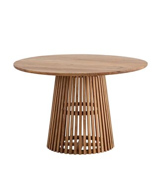 Wohnling Eettafel acaciahout bruin rond 120 cm - WL7.313