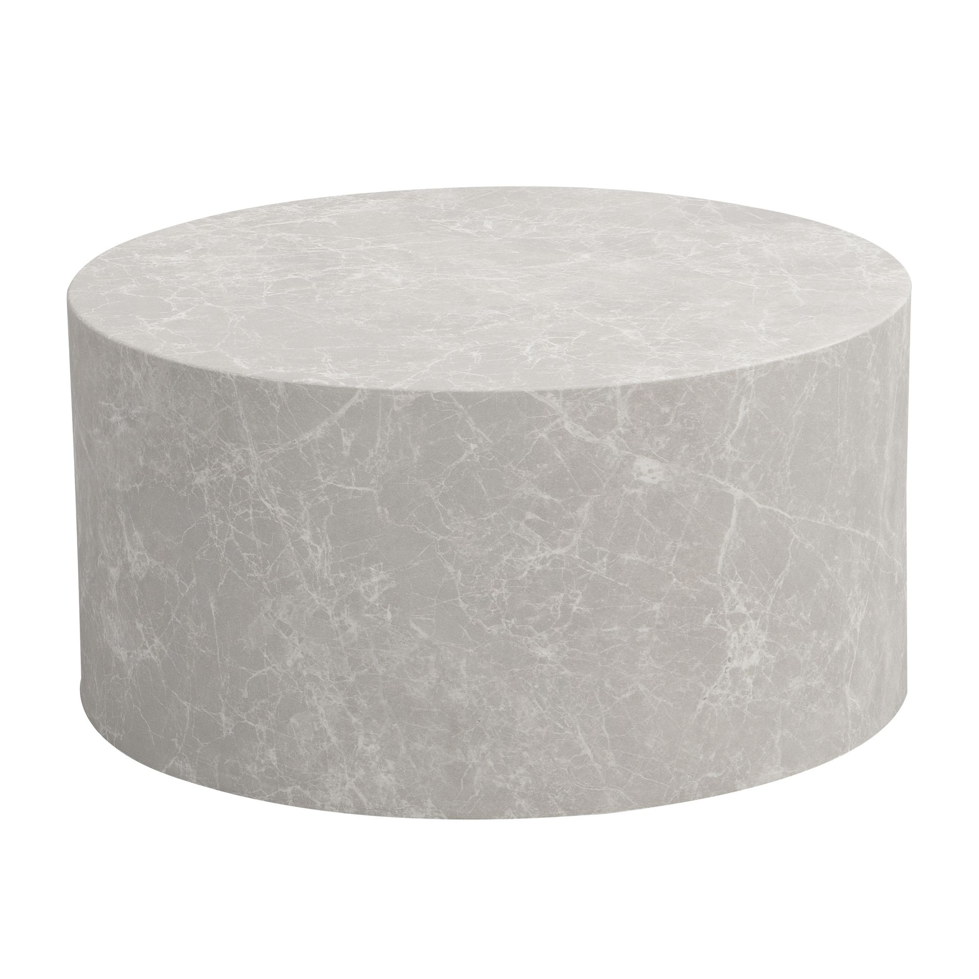 Salontafel MONOBLOC steenlook beige 60x60 cm