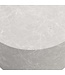 Wohnling MONOBLOC salontafel 60x60x30 cm in zandkleurige steenlook, ronde design salontafel, beige loungebanktafel, moderne salontafel