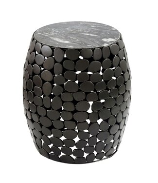 Wohnling Bijzettafel zwart aluminium 40x40 cm - WL7.361