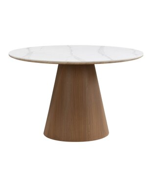 Wohnling Eettafel wit gesinterd steen 120 cm - WL7.362