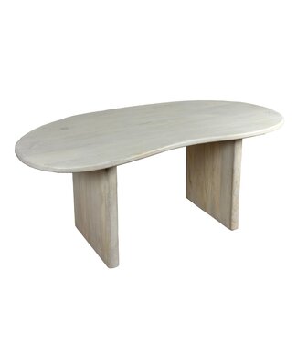 Wohnling Eettafel mangohouten blad 180x90 cm - WL7.364