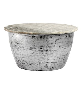 Wohnling Salontafel wit marmer 60 cm rond - WL7.375