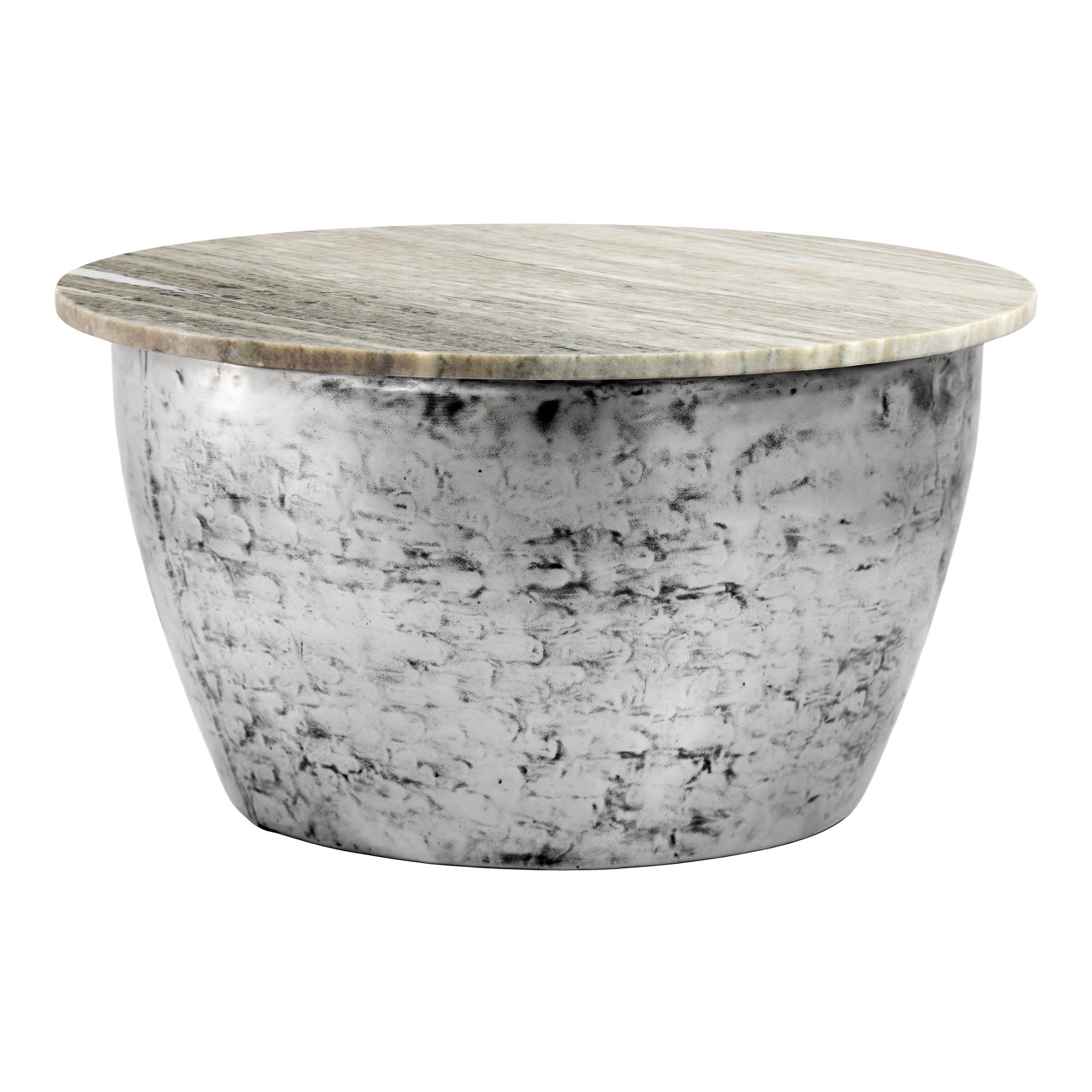 Salontafel wit marmer 60 cm rond