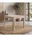 Wohnling Eettafel Massief Hout Mango 80x80 cm White Wash - Vierkante Eetkamertafel Hout - Moderne Keukentafel voor 4 Personen - Stabiele Houten Tafel - Tafel voor Eetkamer Bistrotafel Handgemaakt