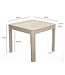 Wohnling Eettafel Massief Hout Mango 80x80 cm White Wash - Vierkante Eetkamertafel Hout - Moderne Keukentafel voor 4 Personen - Stabiele Houten Tafel - Tafel voor Eetkamer Bistrotafel Handgemaakt