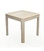 Wohnling Eettafel Massief Hout Mango 80x80 cm White Wash - Vierkante Eetkamertafel Hout - Moderne Keukentafel voor 4 Personen - Stabiele Houten Tafel - Tafel voor Eetkamer Bistrotafel Handgemaakt