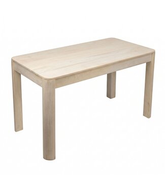 Wohnling Eettafel mangohout wit 120x60 cm - WL7.379