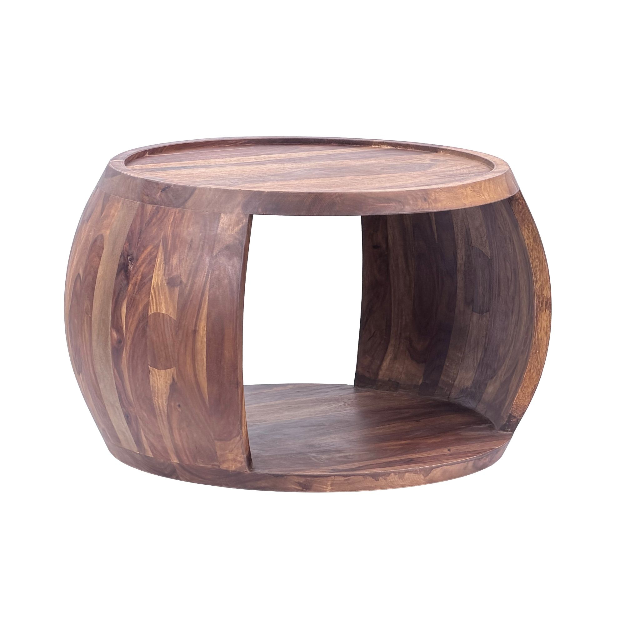 Salontafel sheeshamhout 60 cm rond