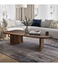 Wohnling Salontafel Sheesham Massief hout ovaal 120cm · Handgemaakte woonkamertafel in modern design met afgeronde vorm · Platte banktafel van echt hout