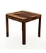 Wohnling Eettafel Sheesham Massief Hout 80x80 cm Donkerbruin - Vierkante Eetkamertafel Hout - Moderne Keukentafel voor 4 Personen - Stabiele Houten Tafel - Tafel voor Eetkamer Bistrotafel Handgemaakt
