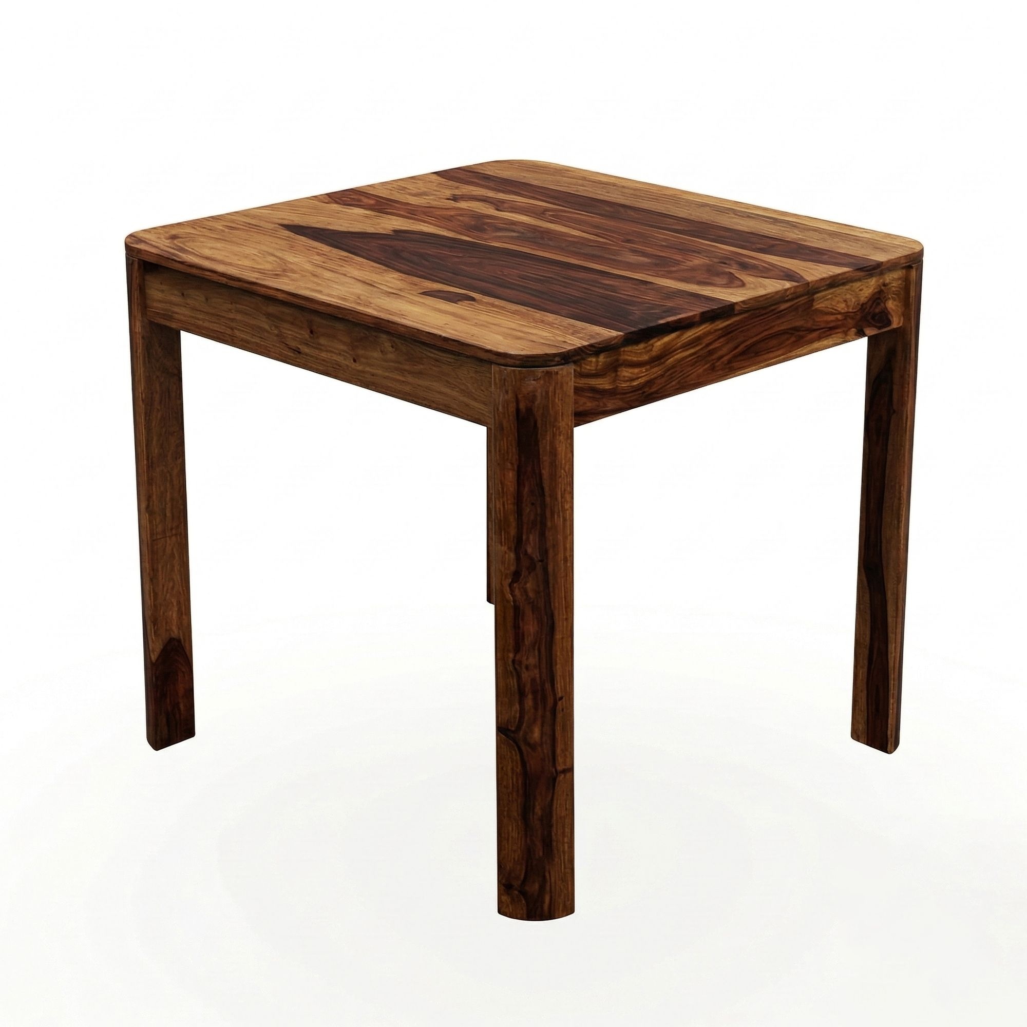 Eettafel sheeshamhout bruin 80x80 cm