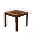 Wohnling Eettafel Sheesham Massief Hout 80x80 cm Donkerbruin - Vierkante Eetkamertafel Hout - Moderne Keukentafel voor 4 Personen - Stabiele Houten Tafel - Tafel voor Eetkamer Bistrotafel Handgemaakt