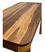 Wohnling Eettafel Sheesham Massief Hout 120cm voor tot 6 Personen · Rechthoekige Keukentafel in Modern Design · Handgemaakte Houten Tafel met Afgeronde Randen voor Eetkamer of Keuken