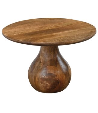 Wohnling Salontafel mangohout 60 cm rond druppelvorm