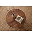Wohnling Salontafel Mango Massief Hout 60cm Natuur Rond - Design Woonkamertafel - Banktafel Hout Koffietafel Druppelvorm - Bijzettafel Teardrop Tafel Massief Handgemaakt