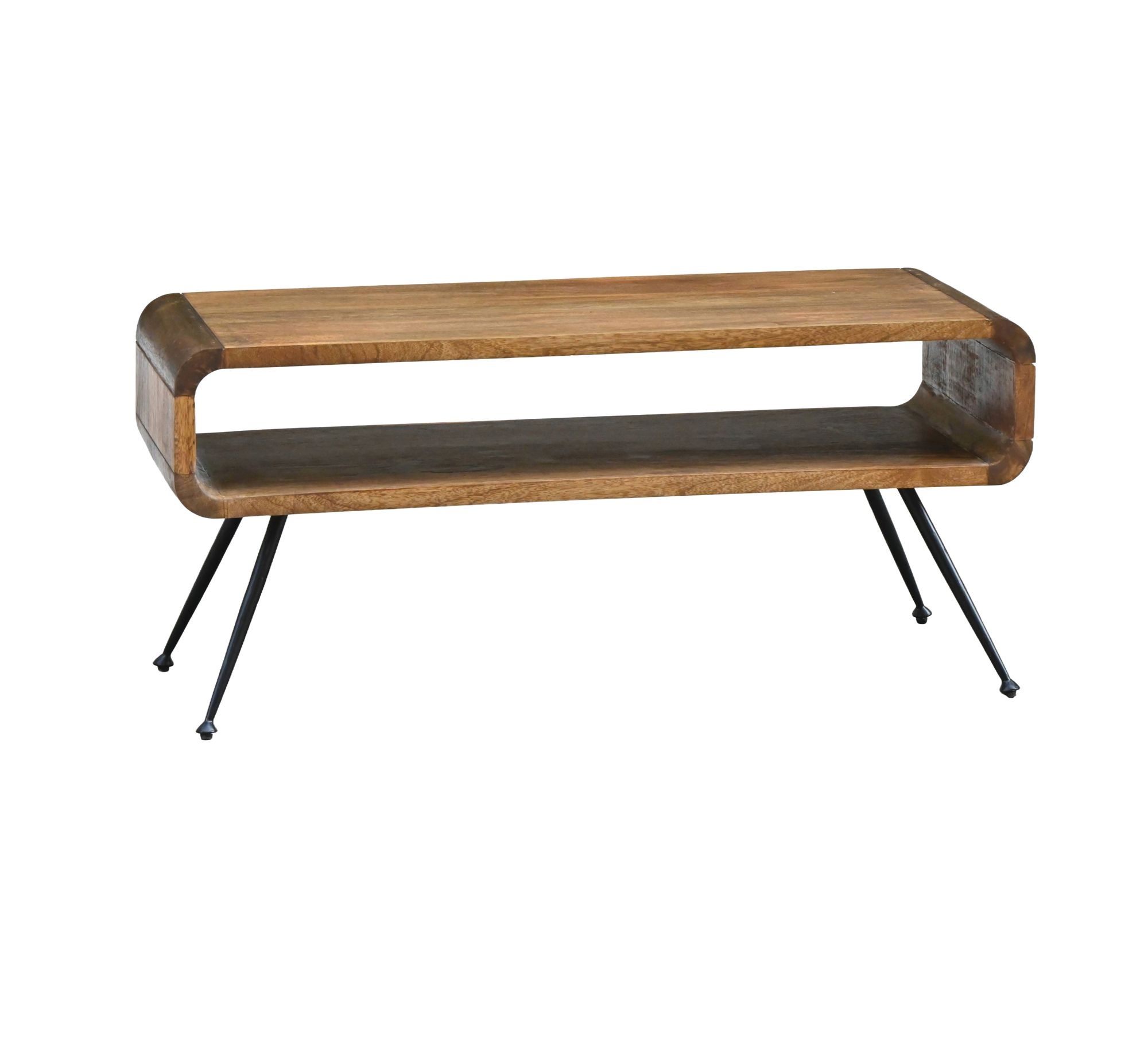 Salontafel mangohout 105 cm met opbergvak