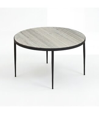 Wohnling Salontafel marmer wit 70 cm rond - WL7.461