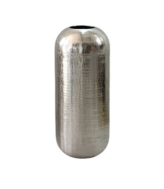 Wohnling Vloervaas aluminium zilver 75 cm hoog
