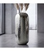 Wohnling Vloervaas Aluminium 75cm Zilver - Decoratieve vaas groot - Staande vaas rond modern - Metalen vaas voor bloemen - Design XXL Woonkamer Decoratie - Woondecoratie Handgemaakt