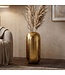 Wohnling Vloervaas Aluminium 75cm Goud - Grote decoratieve vaas - Ronde moderne staande vaas - Metalen vaas voor bloemen - Design XXL Woonkamer Decoratie - Woondecoratie Handgemaakt
