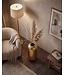 Wohnling Vloervaas Aluminium 75cm Goud - Grote decoratieve vaas - Ronde moderne staande vaas - Metalen vaas voor bloemen - Design XXL Woonkamer Decoratie - Woondecoratie Handgemaakt